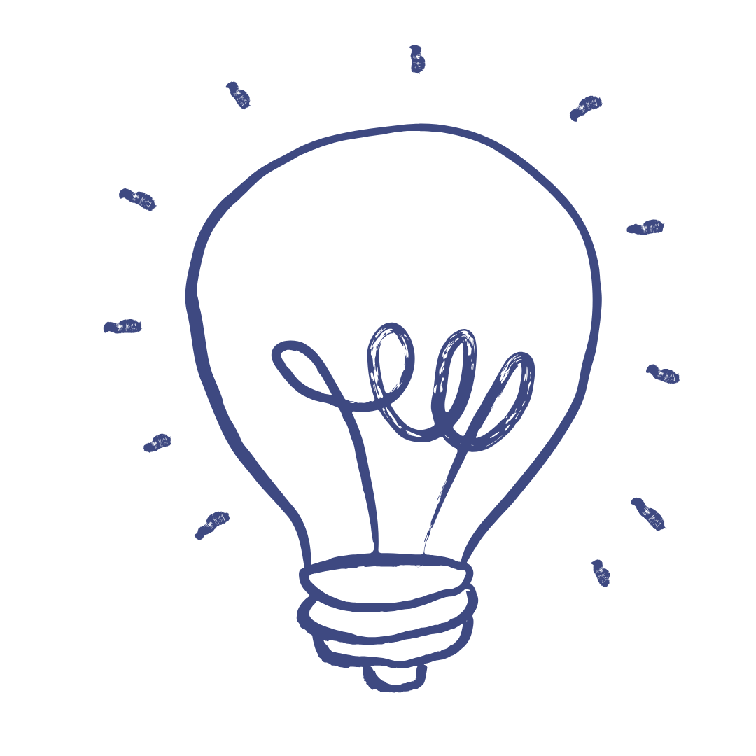 Doodle Style Lightbulb Icon