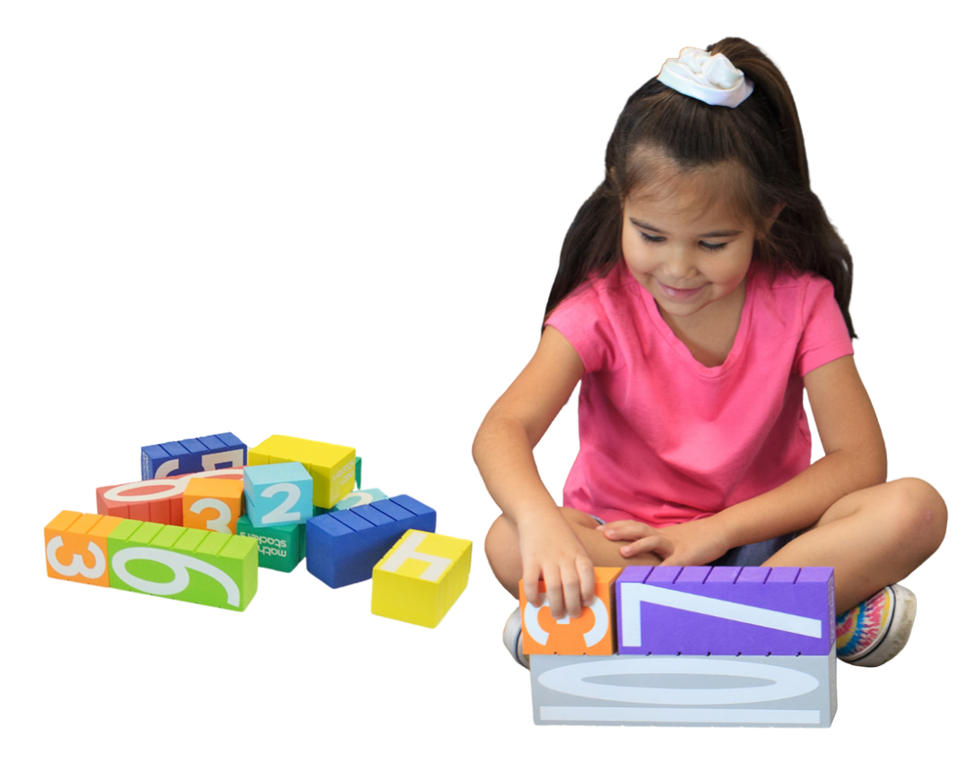 Child learning with Math Stackers