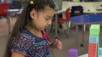 Children working with Math Stackers